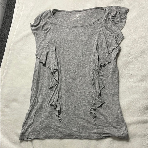 Joe Fresh Tops - Gray Ruffle Sleeve Women's Top